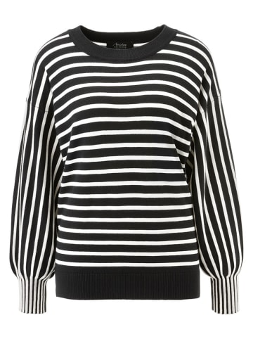 Aniston Sweter w kolorze czarno-białym