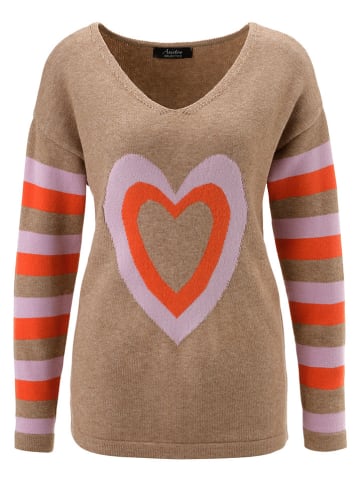 Aniston Pullover in Camel