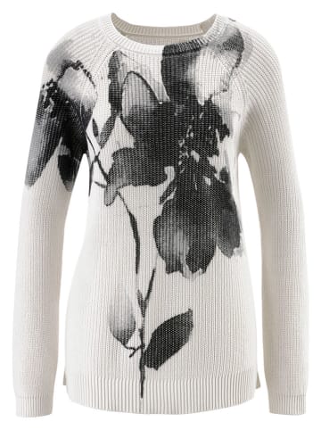 Aniston Sweter w kolorze biało-czarnym