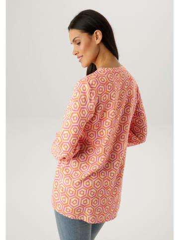 Aniston Bluse in Orange/ Pink