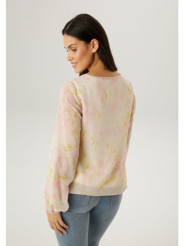 Aniston Bluzka w kolorze jasnoróżowo-żółtym