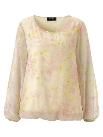 Aniston Bluse in Rosé/ Gelb