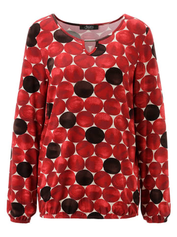 Aniston Longsleeve in Rot/ Schwarz