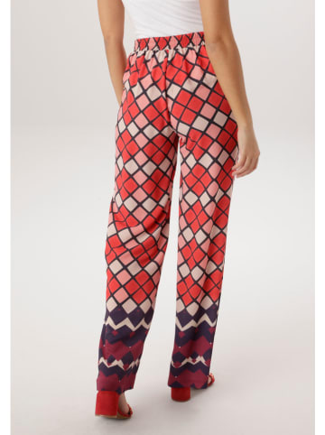 Aniston Spodnie w kolorze czerwono-jasnoróżowym