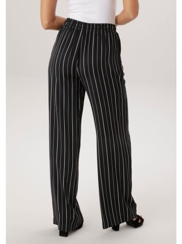 Aniston Spodnie w kolorze czarno-białym