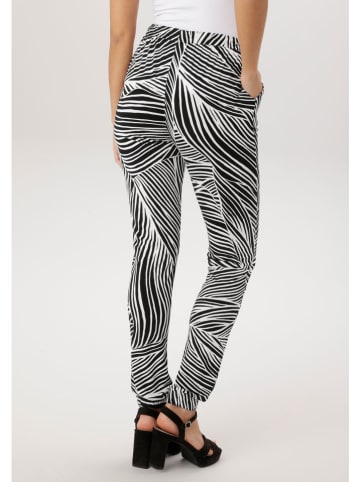 Aniston Broek wit/zwart