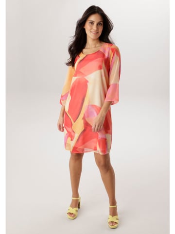 Aniston Sukienka w kolorze beżowo-czerwonym