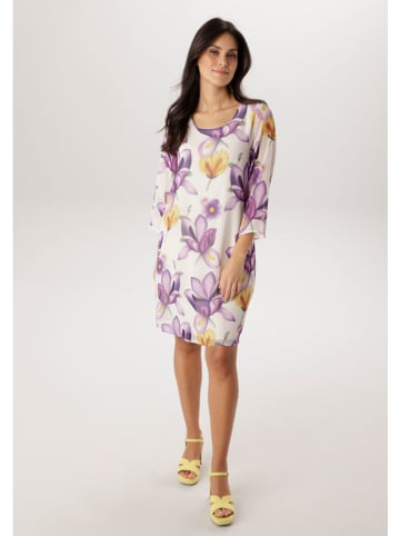 Aniston Jurk crème/paars