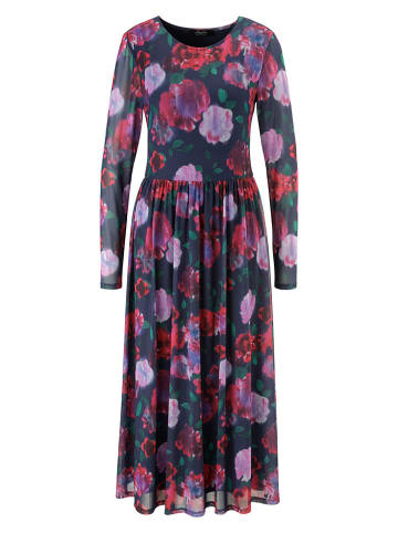 Aniston Kleid in Dunkelblau/ Rot
