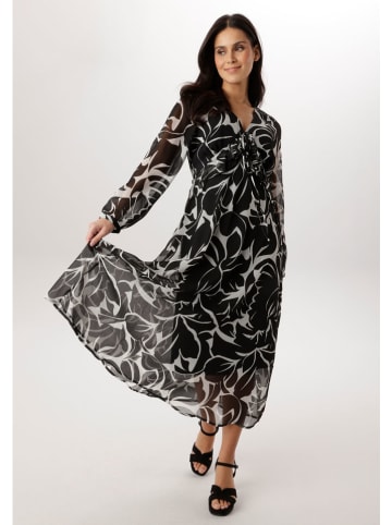 Aniston Kleid in Schwarz/ Weiß