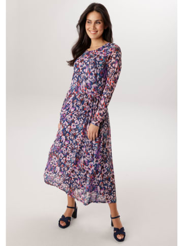 Aniston Kleid in Lila/ Dunkelblau