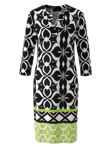 Aniston Kleid in Schwarz/ Weiß/ Grün