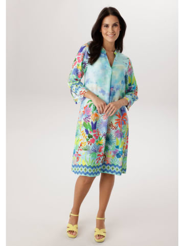 Aniston Sukienka w kolorze turkusowym ze wzorem