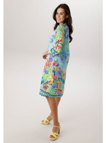 Aniston Sukienka w kolorze turkusowym ze wzorem