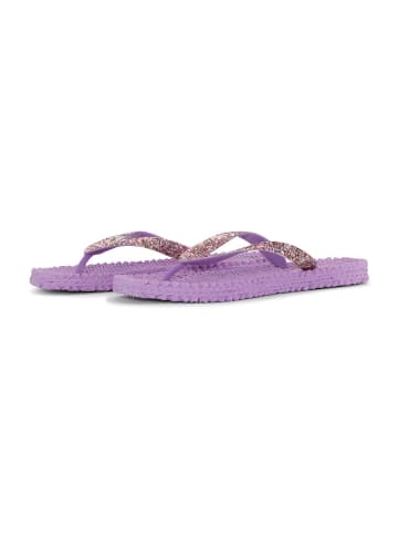 Ilse Jacobsen Teenslippers paars/goudkleurig