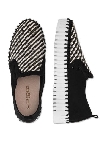 Ilse Jacobsen Skórzane slippersy w kolorze czarno-kremowym