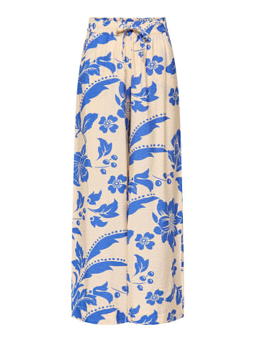 JDY Marlenehose "Troya" in Beige/ Blau