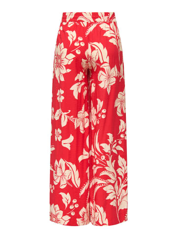 JDY Marlenehose "Troya" in Rot/ Beige