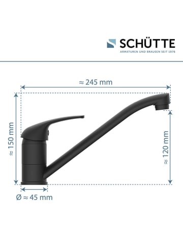 Schütte Spültischarmatur ''Genua'' in Schwarz