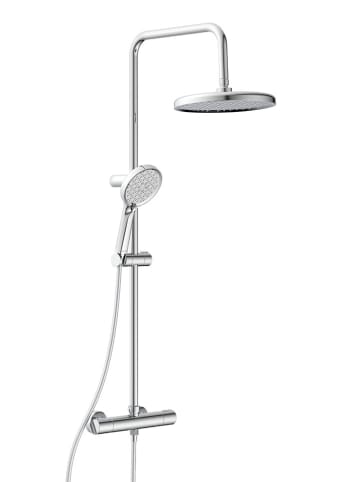 Schütte 6-delige regenvaldoucheset "Valencia" chroomkleurig