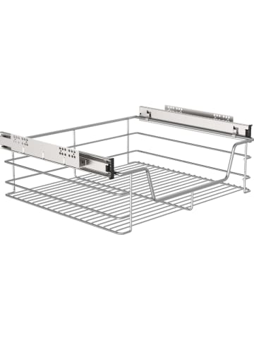 Schütte Telescopisch uittrekbare lade chroomkleurig - (B)45 x (H)14 x (D)41 cm