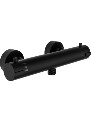 Schütte Termostatyczna bateria prysznicowa "London" w kolorze czarnym