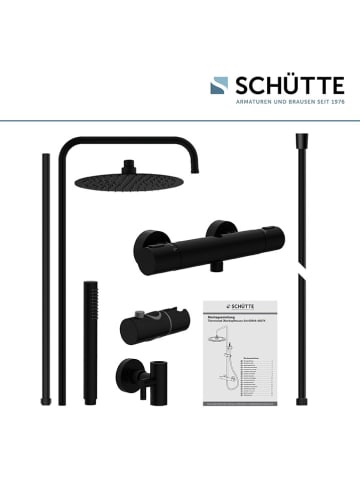 Schütte Zestaw prysznicowy "Aquaduct" w kolorze czarnym