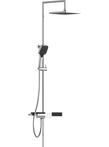 Schütte Zestaw prysznicowy "Blueperl" w kolorze srebrno-czarnym