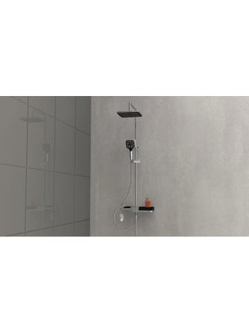 Schütte Regendoucheset "Blueperl" chroomkleurig/zwart