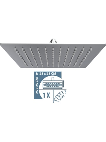 Schütte Zestaw prysznicowy "Silver Rain” w kolorze srebrnym