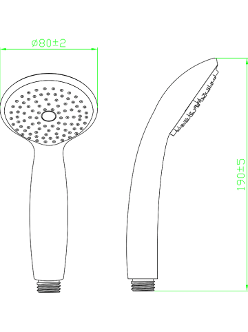 Schütte Handdouchekop "Rimini" chroomkleurig