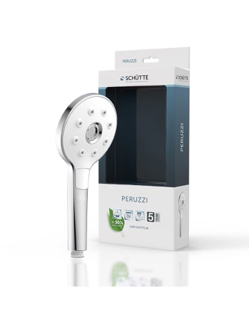 Schütte Handdouche "Peruzzi" chroomkleurig/wit