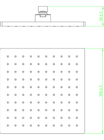 Schütte Deszczownica "Nancy" w kolorze srebrnym