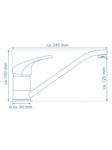 Schütte Spültischarmatur "Athos" in Chrom