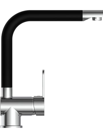 Schütte Spültischarmatur "Rio" in Schwarz/ Chrom
