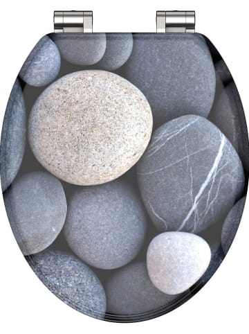 Schütte Wolnoopadająca deska WC "Stones" w kolorze szarym