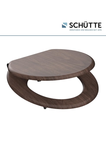 Schütte Toiletbril met softclose bruin
