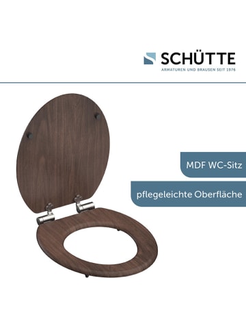 Schütte Toiletbril met softclose bruin