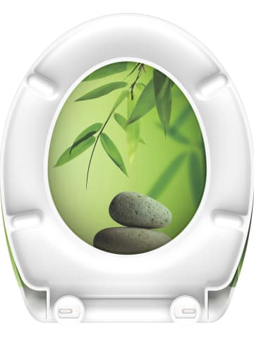 Schütte Wolnoopadająca deska WC "Green garden" w kolorze zielonym