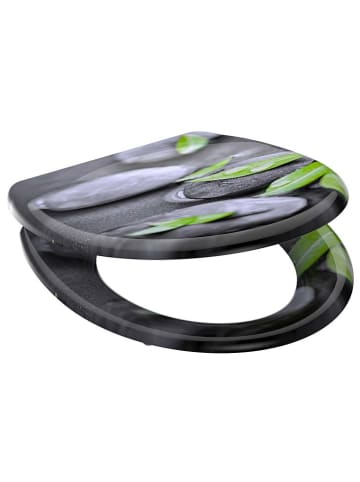 Schütte Wolnoopadająca deska WC "Stone" w kolorze szarym