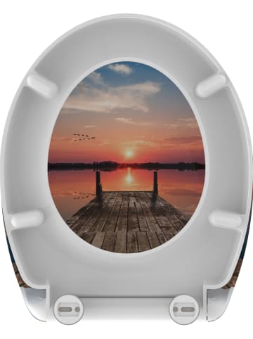 Schütte Toiletbril met softclose "Sunset sky" meerkleurig