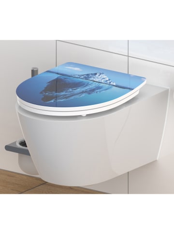 Schütte Toiletbril met softclose "Iceberg" blauw