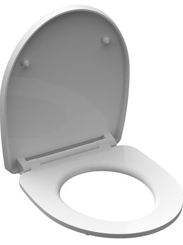 Schütte WC-Sitz mit Absenkautomatik "Relaxing frog" in Grau/ Gold