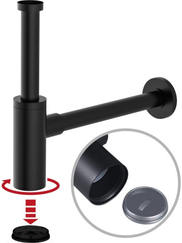 Schütte Syfon butelkowy w kolorze czarnym