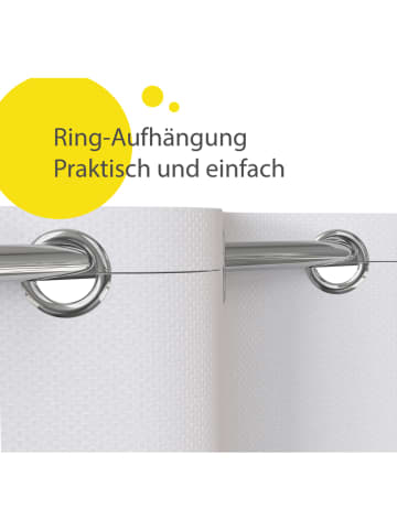 Schütte Douchegordijn wit - (B)180 x (H)200 cm