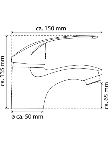 Schütte Bateria umywalkowa "Rimini" w kolorze srebrnym