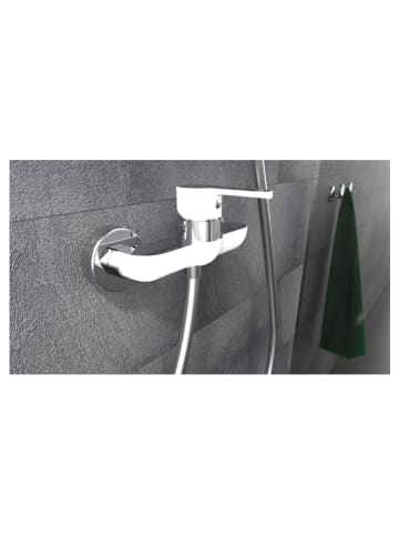 Schütte Duscharmatur "Diziani" in Weiß/ Chrom