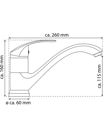eisl since 1980 Spültischarmatur "Rimini" in Chrom