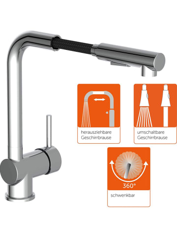 eisl since 1980 Bateria zlewozmywakowa "Cool" w kolorze srebrnym