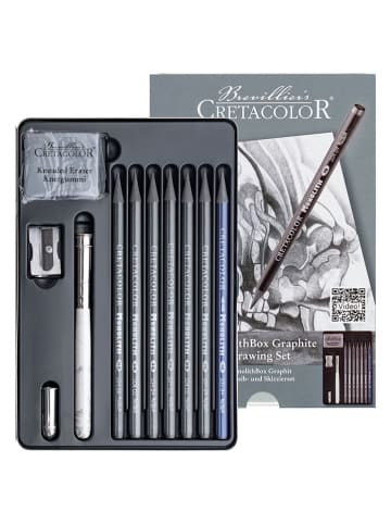 CRETACOLOR 11-częściowy zestaw grafitowy "Monolith"